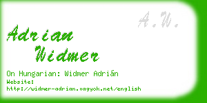 adrian widmer business card