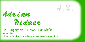 adrian widmer business card